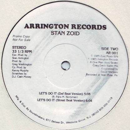 Stan Zoid : Let's Do It (12", Promo)