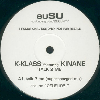 K-Klass : Talk To Me (12", TP)