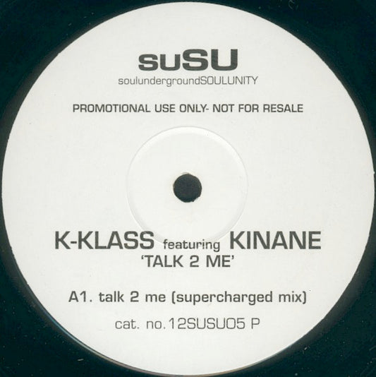 K-Klass : Talk To Me (12", TP)