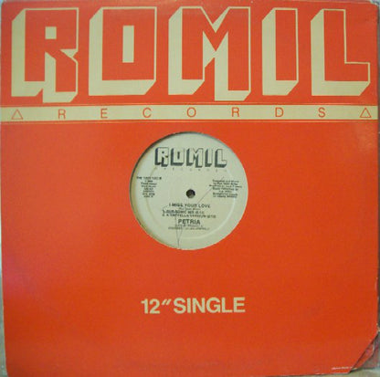 Petria : I Miss Your Love (12", Single)