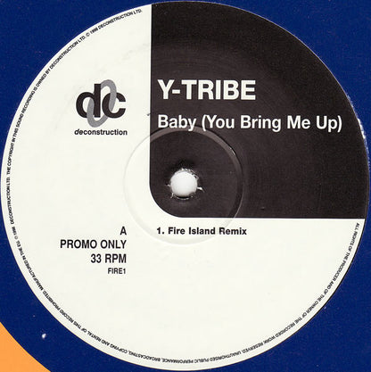 Y-Tribe : Baby (You Bring Me Up) (12", Promo)