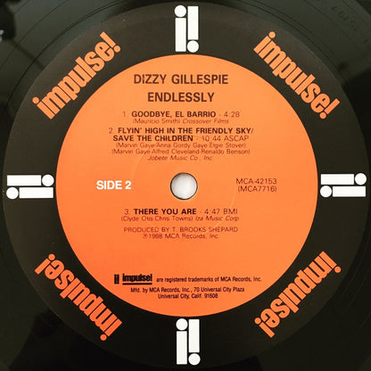 Dizzy Gillespie : Endlessly (LP, Album)