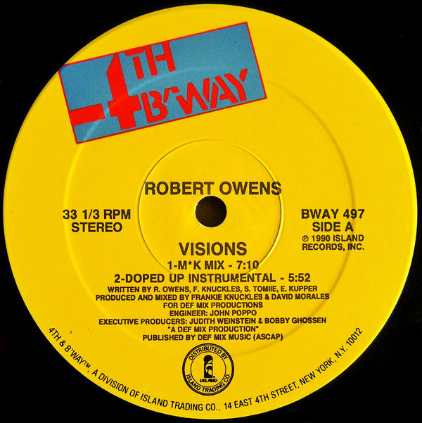 Robert Owens : Visions (12")