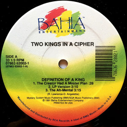 Two Kings In A Cipher : Definition Of A King (12")
