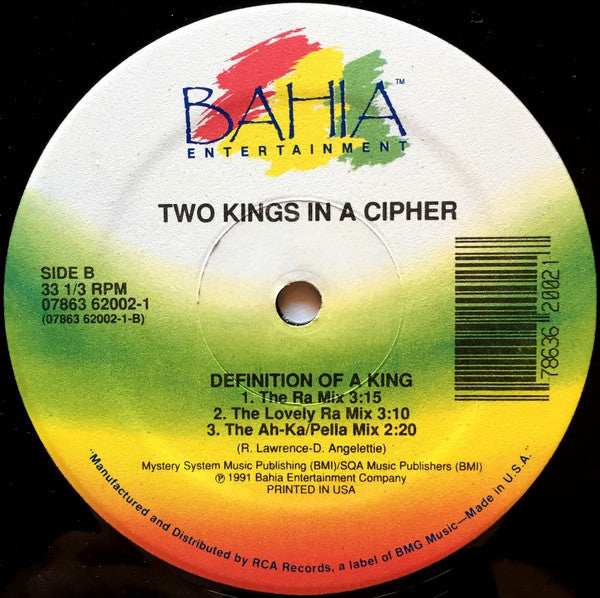 Two Kings In A Cipher : Definition Of A King (12")