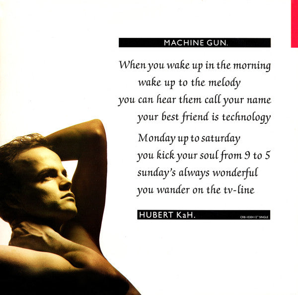 Hubert Kah : Machine Gun (12", Single)