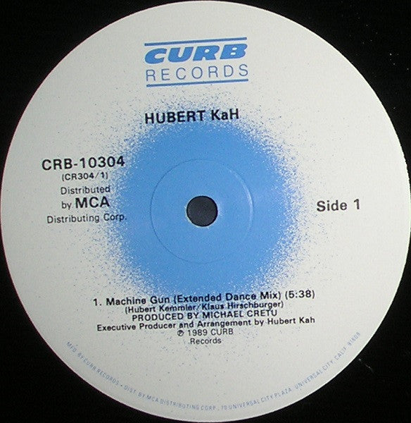 Hubert Kah : Machine Gun (12", Single)