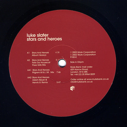 Luke Slater : Stars And Heroes (12")