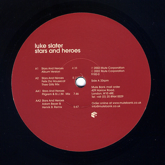 Luke Slater : Stars And Heroes (12")