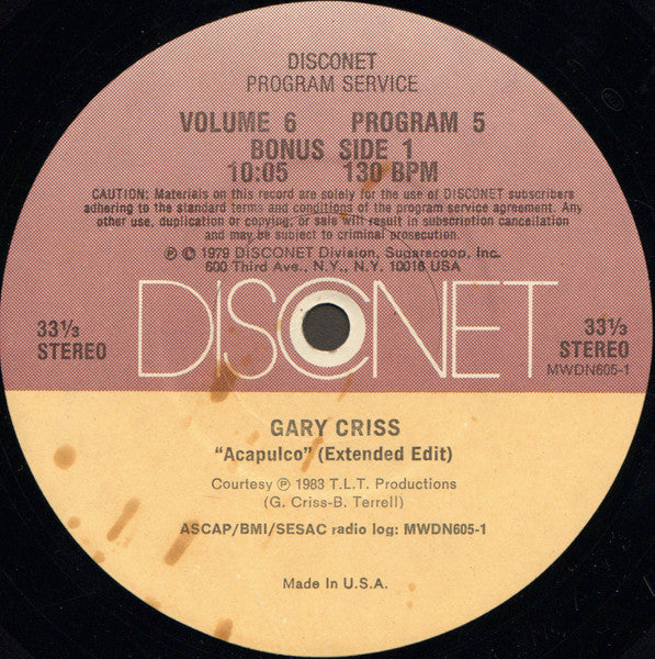 Various : Volume 6 Program 5 (2x12", P/Mixed)