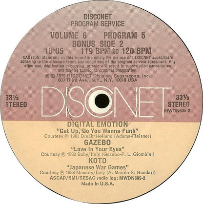 Various : Volume 6 Program 5 (2x12", P/Mixed)