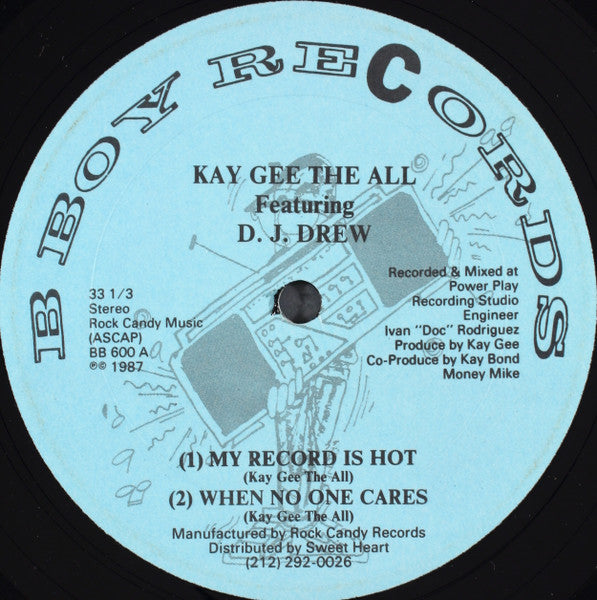 Kay Gee The All Featuring D.J. Drew* : My Record Is Hot (12")