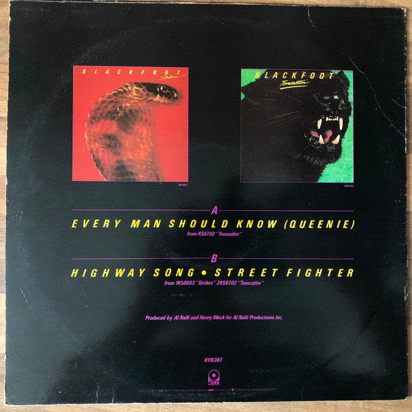 Blackfoot (3) : Every Man Should Know (Queenie) (12", Single)