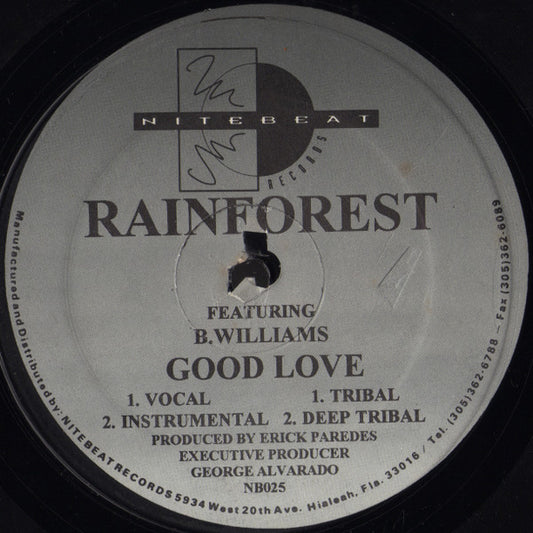 Rainforest (2) Featuring B. Williams : Good Love (12")