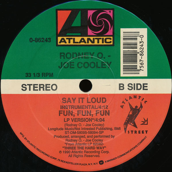 Rodney O. - Joe Cooley* : Say It Loud (12")