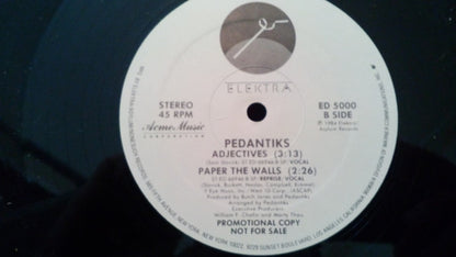 Pedantiks : Paper The Walls (12", Promo)
