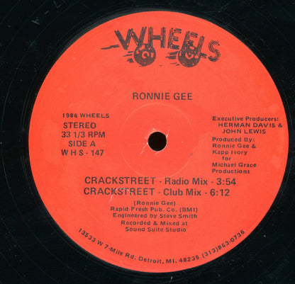 Ronnie Gee : Crackstreet (12")