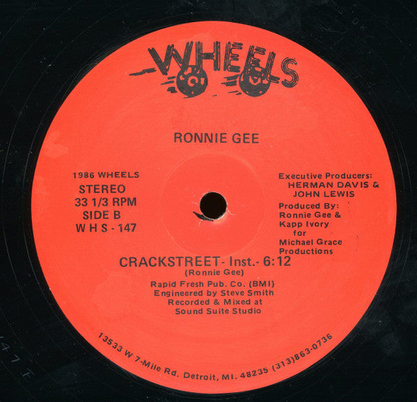 Ronnie Gee : Crackstreet (12")