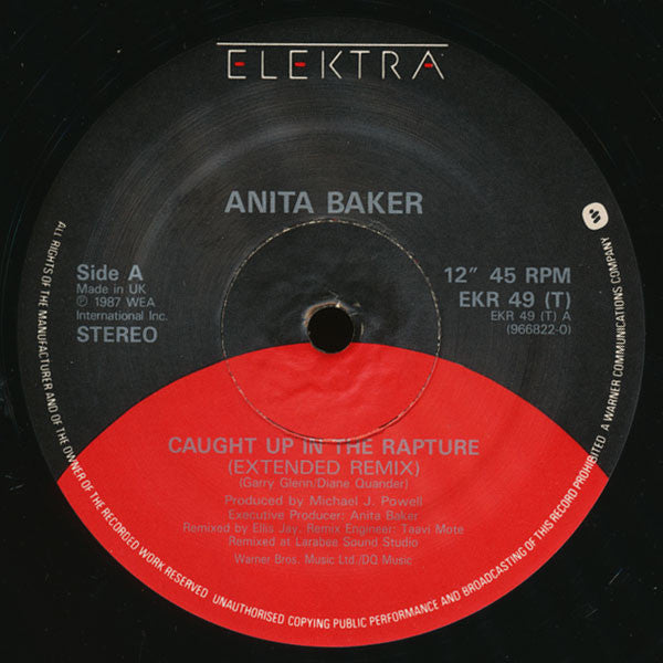 Anita Baker : Caught Up In The Rapture / Mystery (12")