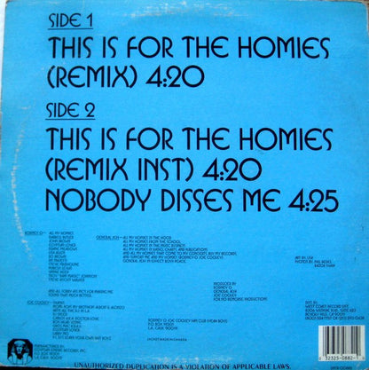Rodney O & Joe Cooley : This Is For The Homies (Remix) (12")