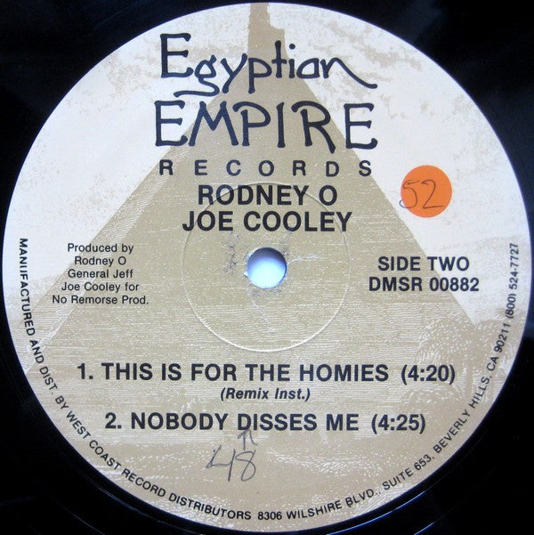 Rodney O & Joe Cooley : This Is For The Homies (Remix) (12")