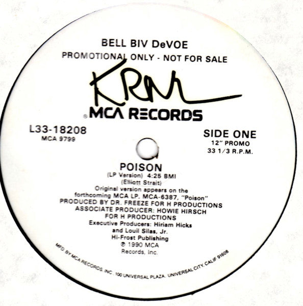Bell Biv Devoe : Poison (12", Single, Promo)