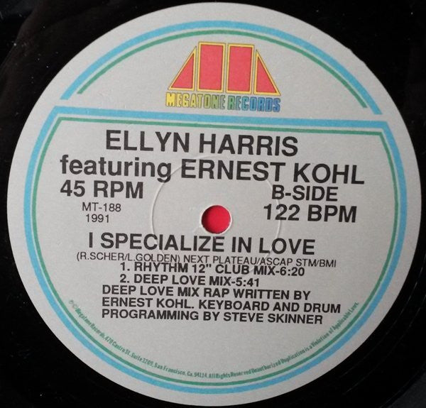 Ellyn Harris Featuring Ernest Kohl : I Specialize In Love (12")