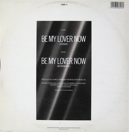 Philip Oakey & Giorgio Moroder : Be My Lover Now (12", Single)