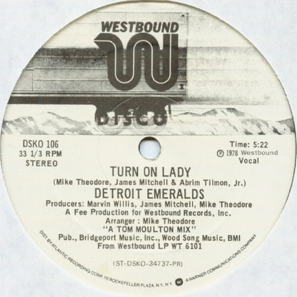 Detroit Emeralds : I Just Don't Know About This Girl Of Mine (12", Promo)