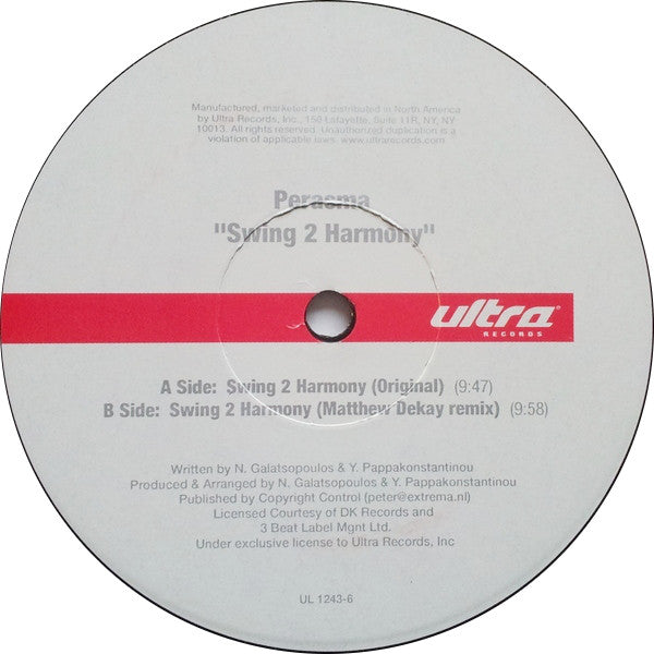 Perasma : Swing 2 Harmony (12")