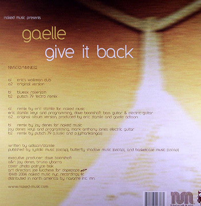 Gaelle* : Give It Back (12")
