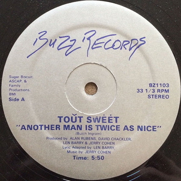 Toût Swėėt* : Another Man Is Twice As Nice (12")