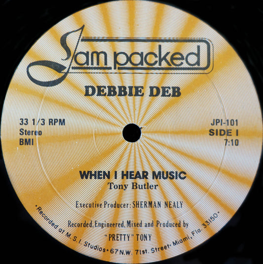 Debbie Deb : When I Hear Music (12")