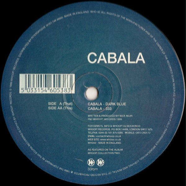Cabala : Dark Blue (12")
