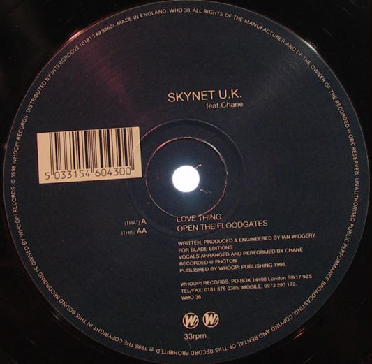 Skynet U.K.* Feat. Chane : Love Thing / Open The Floodgates (12")