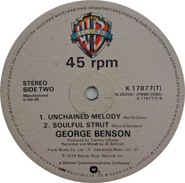 George Benson : Turn Your Love Around / Unchained Melody / Soulful Strut (12")