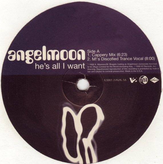 Angelmoon : He's All I Want (12")