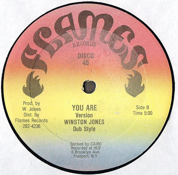 Winston Jones (2) : You Are (12", Single)