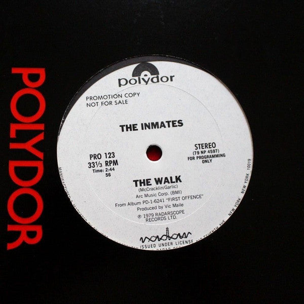 The Inmates (2) : The Walk / Dirty Water (12", Promo)