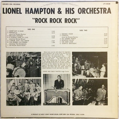 Lionel Hampton And His Orchestra : Rock Rock Rock (LP)