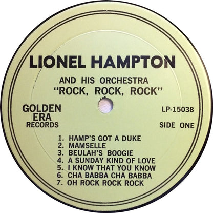Lionel Hampton And His Orchestra : Rock Rock Rock (LP)