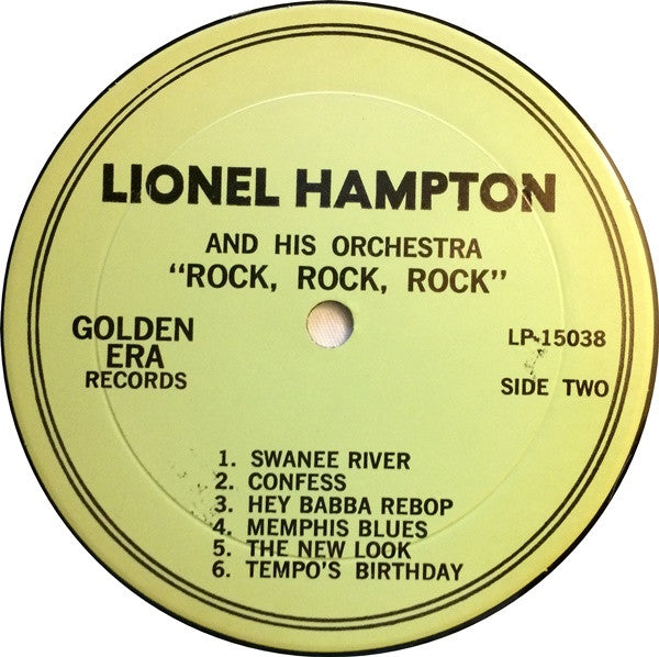 Lionel Hampton And His Orchestra : Rock Rock Rock (LP)
