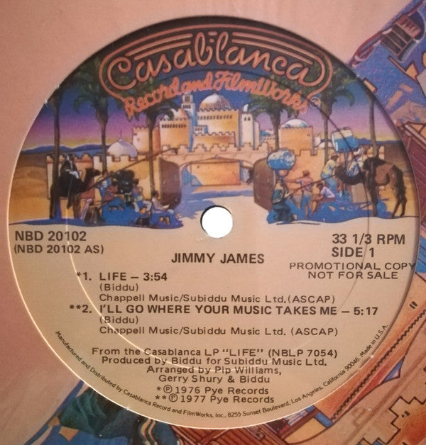 Jimmy James (2) : Life / I'll Go Where Your Music Takes Me (12", S/Sided, Promo)