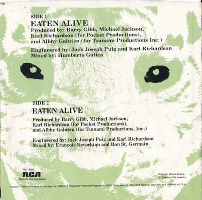 Diana Ross : Eaten Alive (7", Single)