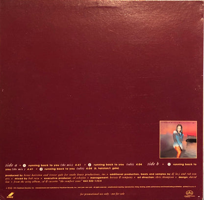 Vanessa Williams : Running Back To You (12", Promo)