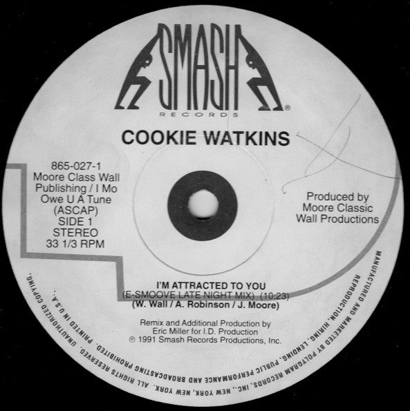 Cookie Watkins : I'm Attracted To You (12", Single, Promo)