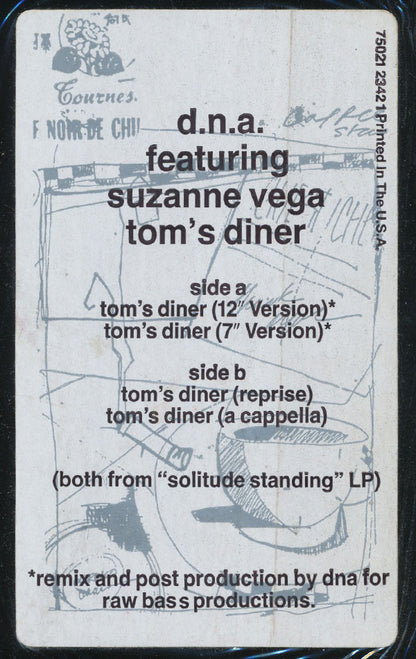 DNA Featuring Suzanne Vega : Tom's Diner (12", Single, Tra)