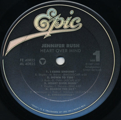 Jennifer Rush : Heart Over Mind (LP, Album)