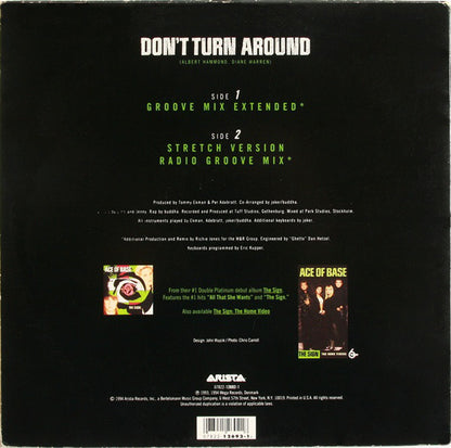 Ace Of Base : Don't Turn Around (12", Single)
