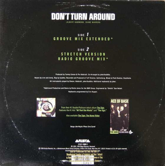 Ace Of Base : Don't Turn Around (12", Single)